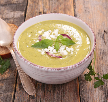 Velouté de courgettes au boursin Magimix.
